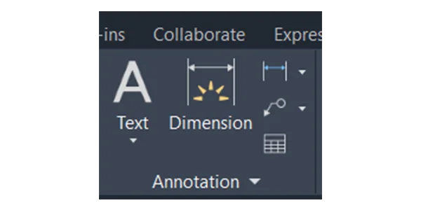 پنل Annotation در نرم افزار اتوکد